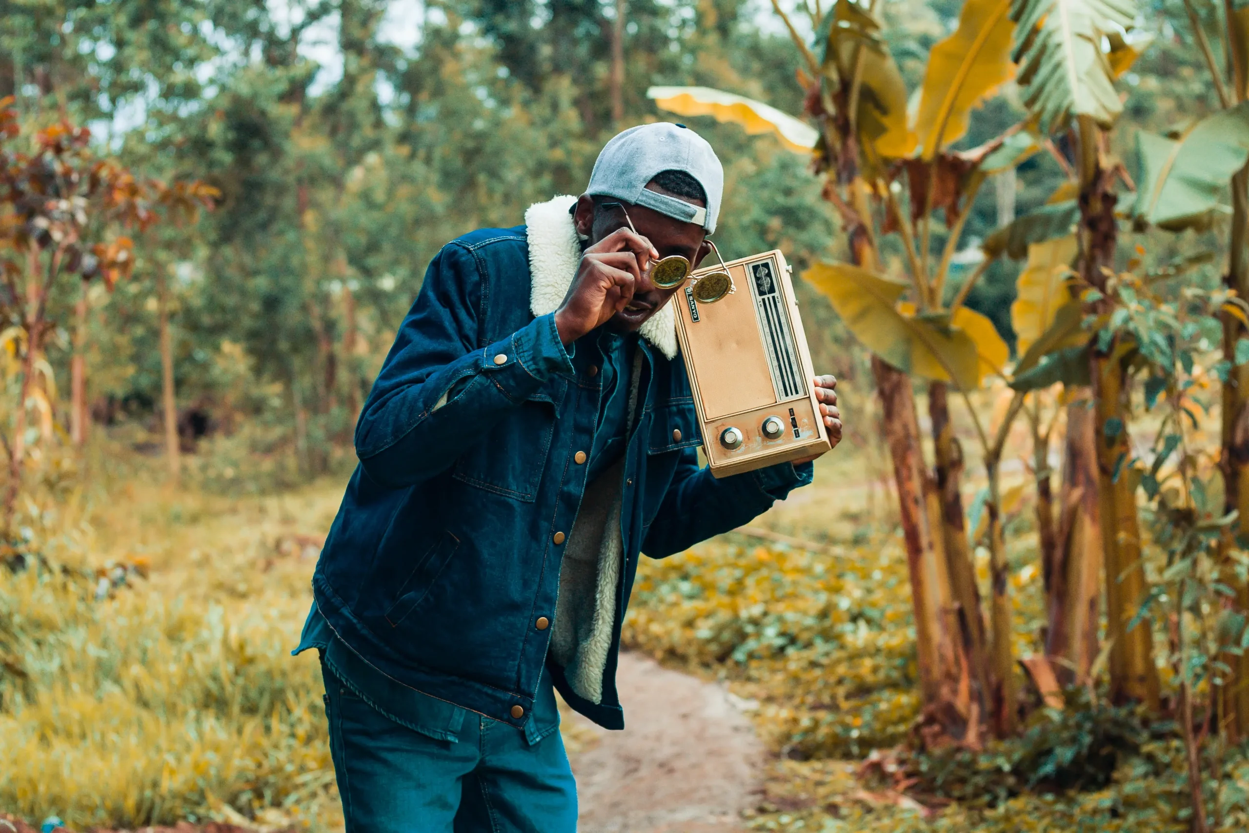 image of a cool dude with radio